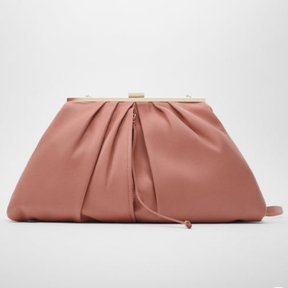 NEW! Zara Double Exterior Leather Crossbody Bag